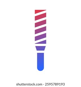 Stylish Gradient Nail File Icon for Beauty Tools