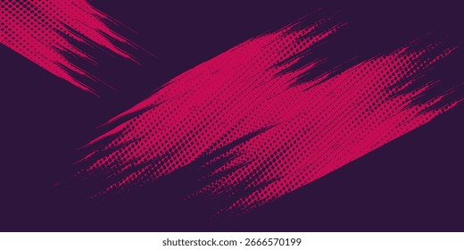 Elegante gradiente rosa punto círculo halo fondo Línea Vector Forma de punto en ángulo diagonal	
