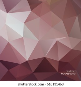 Stylish gradient rose pink polygonal abstract vector background