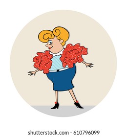 stylish grandma. fashion grandmother. happy retirement.