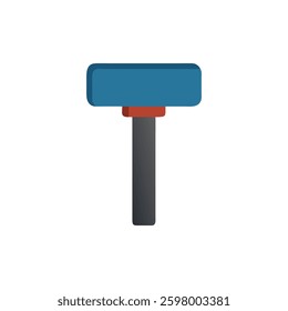 A stylish graphic of a construction hammer suited for design projects.