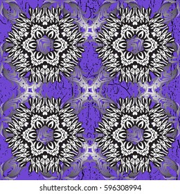 Stylish graphic pattern. Floral pattern. Ornamental vector background. Vector illustration. Grayen elements. Wallpaper baroque, damask.