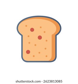 A stylish graphic of sliced bread ideal for marketing bread products and culinary uses.