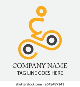 A stylish gravel bike art logo design for cycling enthusiasts and brands.