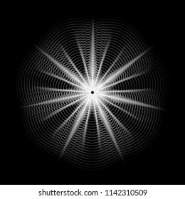 A stylish gray guilloche geometric pattern for the fashion industry