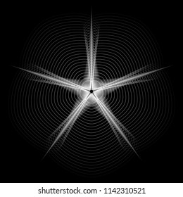 A stylish gray guilloche geometric pattern for the fashion industry