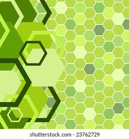 Stylish green banner. Vector illustration