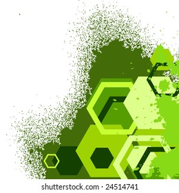Stylish green banner. Vector illustration
