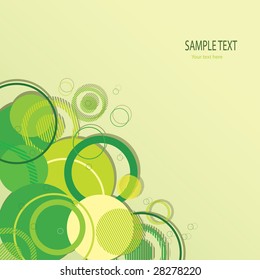 Stylish green banner. Vector illustration