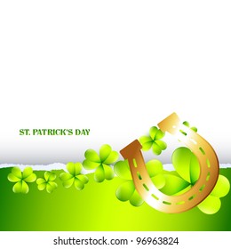 stylish green st patrick's day vector illustration