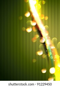 stylish green wave eps10 vector background
