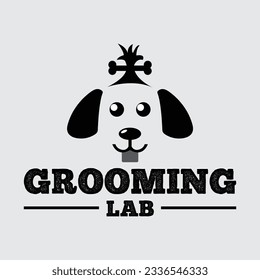 A Stylish Grooming Lab Logo