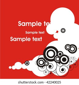Stylish grunge background with blurs