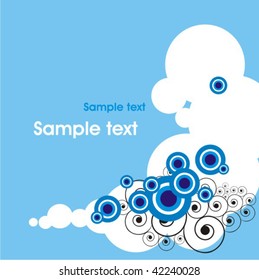 Stylish grunge background with blurs