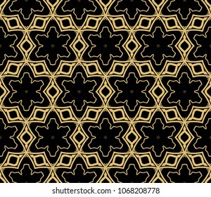 Stylish gStylish geometric texture. Repeating background with chaotic lines.Vector illustration. For design, wallpaper, fashion, print.