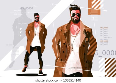 デニムジャケット 男 のイラスト素材 画像 ベクター画像 Shutterstock