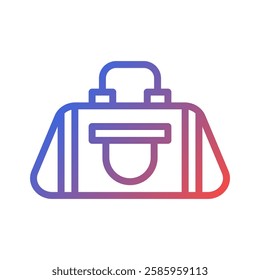 Stylish Gym Bag Graphic with Gradient Colors