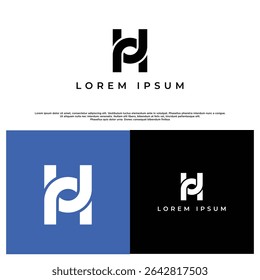 Stylish H initial logo with a minimalist aesthetic, ideal for logos, packaging, or visual identities.