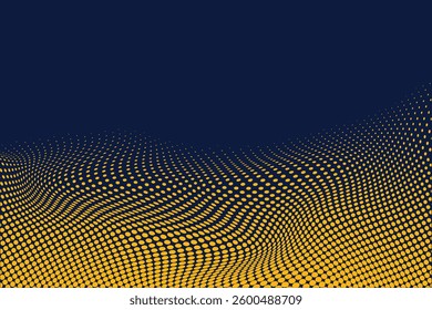 Stylish halftone in blue background