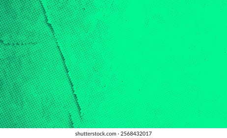 Stylish Halftone Geometry Green Wall paint texture, Dust and scratches design,  Abstract halftone vector illustration