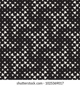 Stylish halftone texture. Endless abstract background with random size shapes. Vector seamless vintage mosaic pattern.