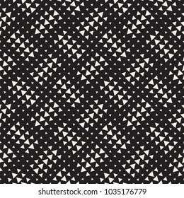 Stylish halftone texture. Endless abstract background with random size shapes. Vector seamless vintage mosaic pattern.