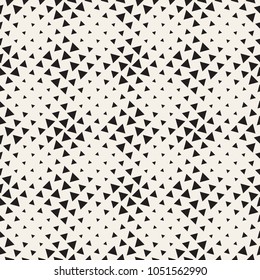 Stylish halftone texture. Endless abstract background with random size shapes. Vector seamless vintage mosaic pattern.