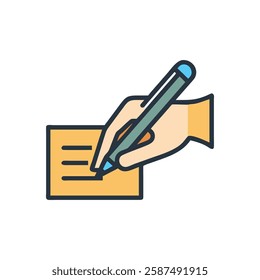 Stylish Hand Writing Graphic Icon