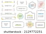 Stylish hand-drawn style frame design