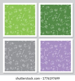 Stylish hand-painted panels consisting of roses, in beautiful and soft colour
