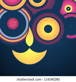 stylish happy diwali vector background