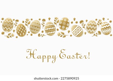 Stylish Happy Easter Greeting Card