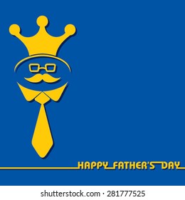 Stylish  Happy Father's Day Greeting stock vector
