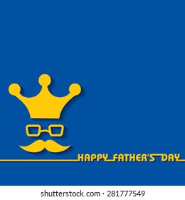 Stylish  Happy Father's Day Greeting stock vector