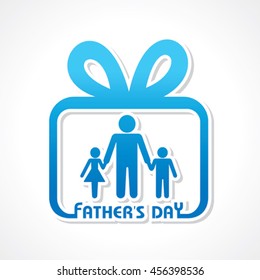 Stylish Happy Father's Day Greeting stock vector