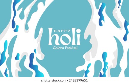 stylish happy holi colorful festival banner design	