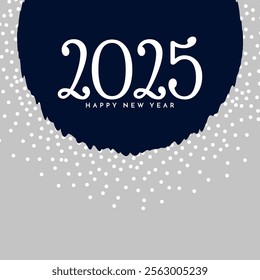 Stylish Happy new year 2025 modern background vector