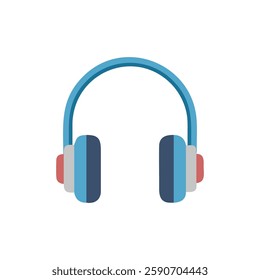 Stylish Headphones Graphic Icon Illustration