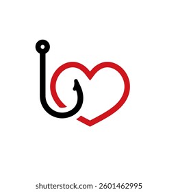 A stylish heart with a headphone wire, blending love for music and creativity in a modern logo.