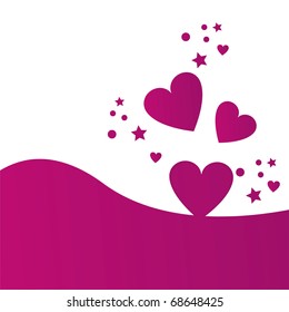 stylish hearts background