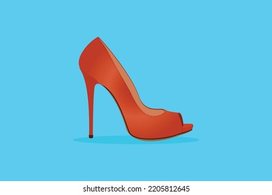 Elegante ilustración de icono de vector de sandalias de talla. Belleza y moda, Pantaloons, talón alto, calzado, moda de calzado, eventos de moda. Belleza, Moda.