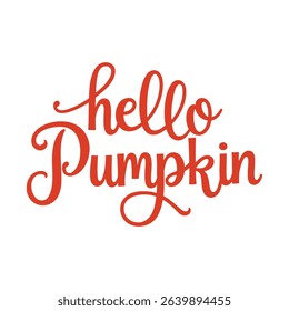 Stylish "Hello Pumpkin Season" Graphic Design