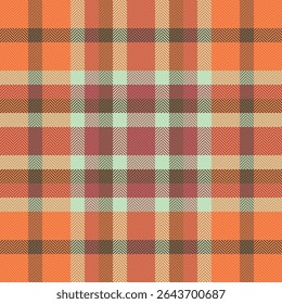 Stylish herringbone and plaid textile pattern in warm autumnal tones.  Perfect for fashion, home decor, or website backgrounds.  This seamless design offers versatility and a touch of rustic elegance.