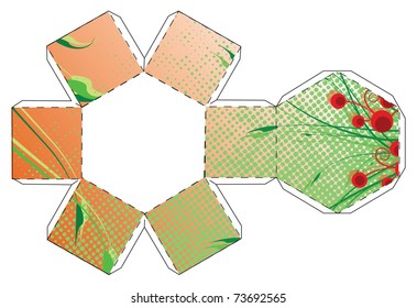 Stylish Hexagon Box Template