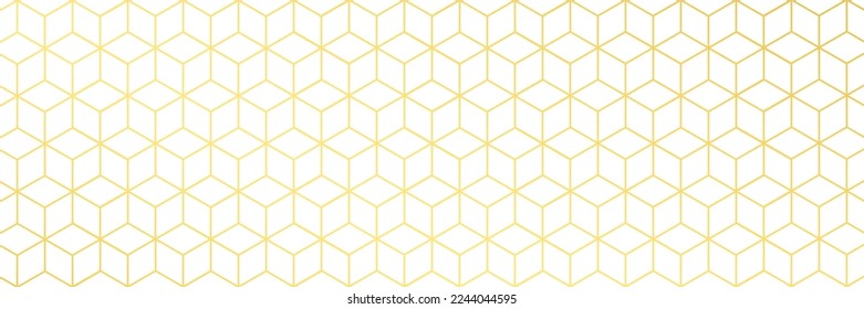 Stylish hexagonal line pattern background vector