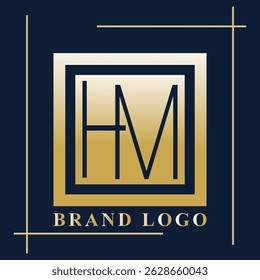 Stylish HM Brand Logo Vector