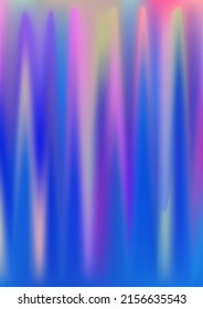Fondo de gradiente holograma elegante. Textura impresa en tonos pastel irlandeses. Patrón de neón arcoiris holográfico. Fondo vectorial brillante Perla. Holografía del fluido del gradiente de aura del espectro borroso.