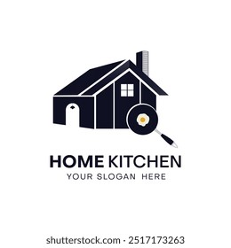 "Stylish Home Kitchen Logo Vector: Perfect for Chefs and Foodies"