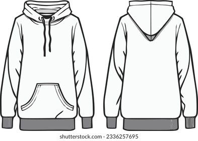 Stylish Hoodie Vector - Simple and Clean