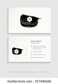 Stylish horizontal business card, name card or visiting card set for your company, profession and organization.